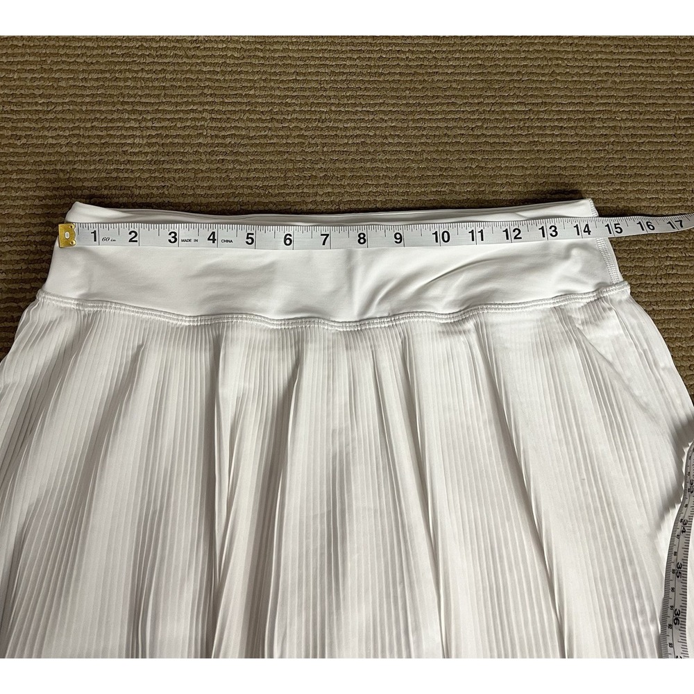 Lululemon Just Pleat It Tennis Skirt Skort White size 6 - Picture 2 of 10
